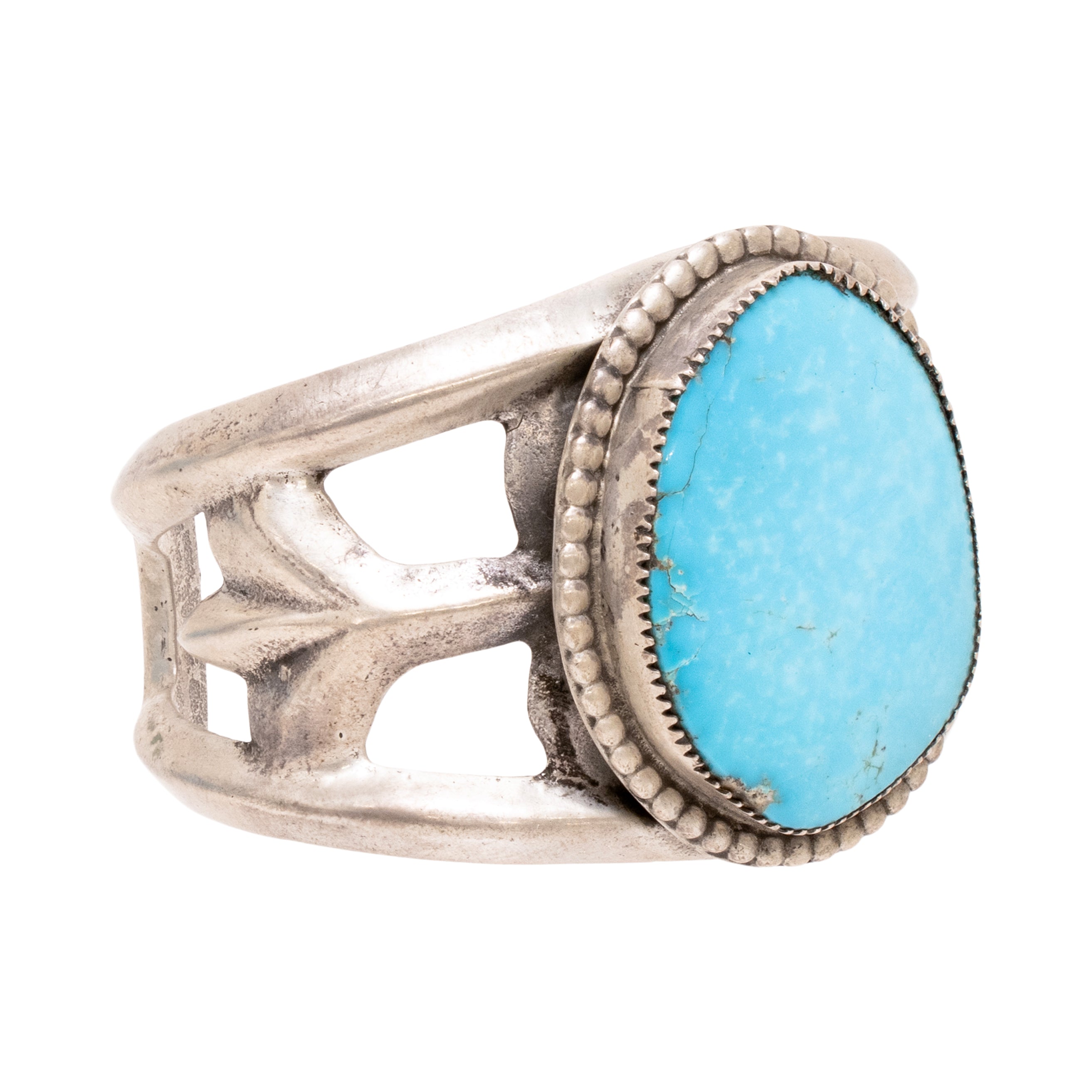 Navajo Slab Sand Cast Bracelet