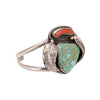 Navajo Turquoise and Coral Bracelet