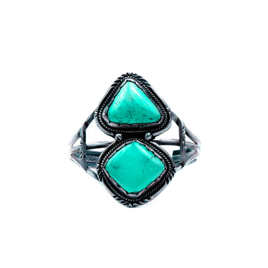 Two Slab Turquoise Bracelet, Jewelry, Bracelet, Native