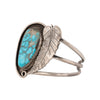 Navajo Turquoise Bracelet with Leaf Wrap