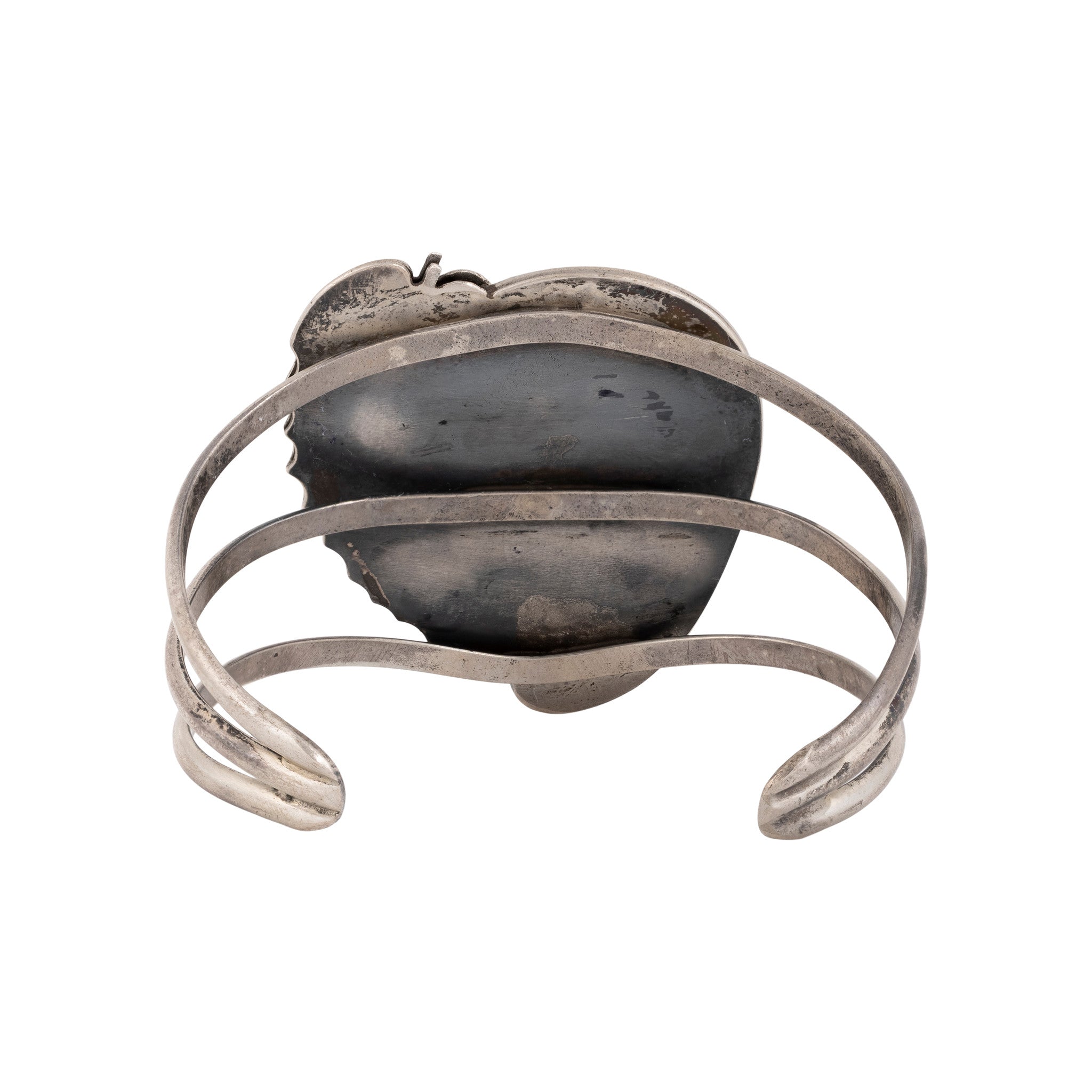 Navajo Turquoise Bracelet with Leaf Wrap