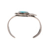 Navajo Turquoise Bracelet with Leaf Wrap