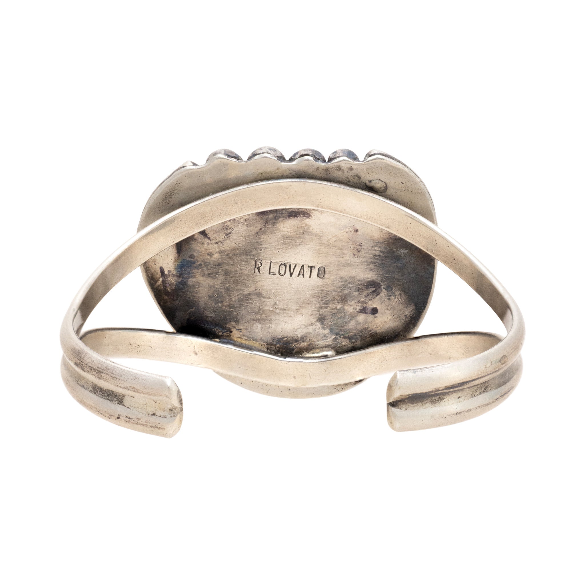 Navajo Single Slab Bracelet With Beads