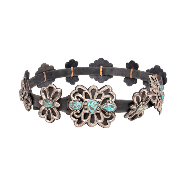 Navajo Sandcast Concho Belt, Jewelry, Belt, Native