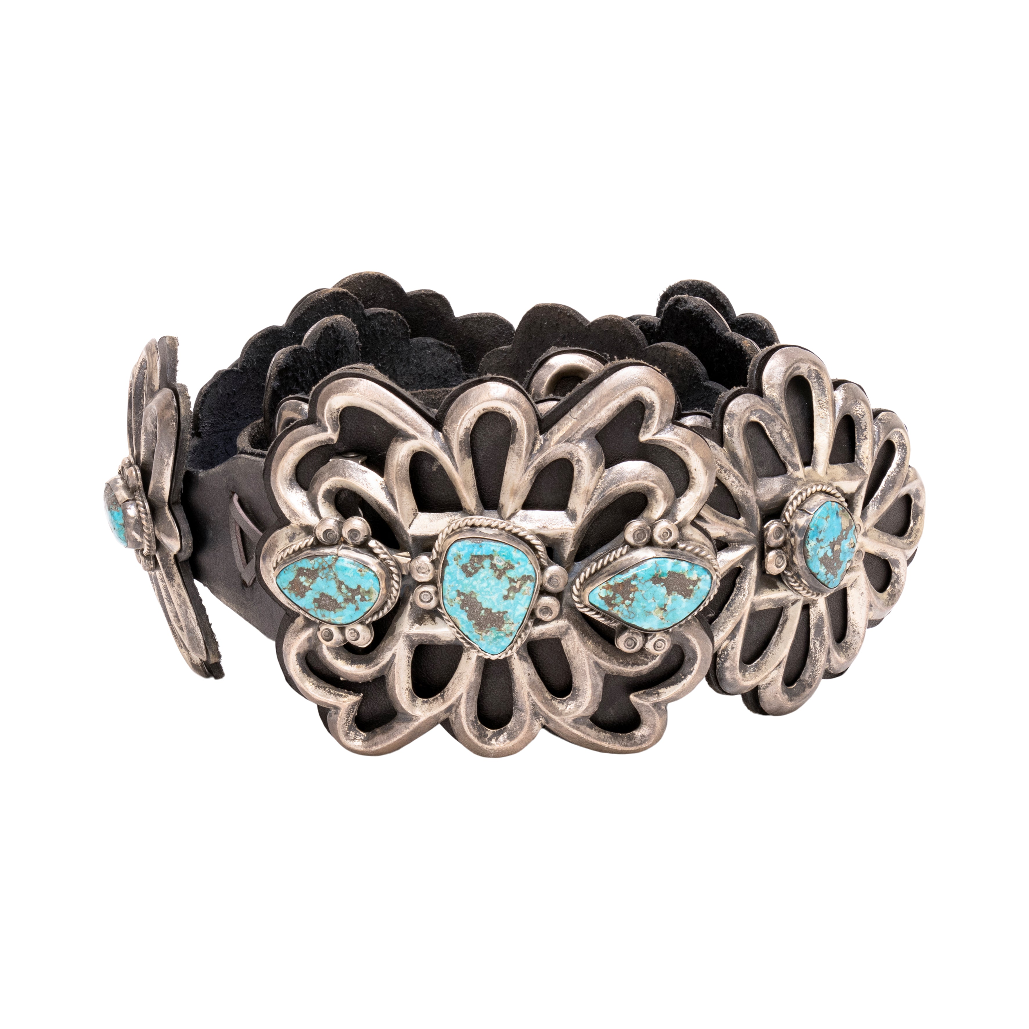 Navajo Sandcast Concho Belt