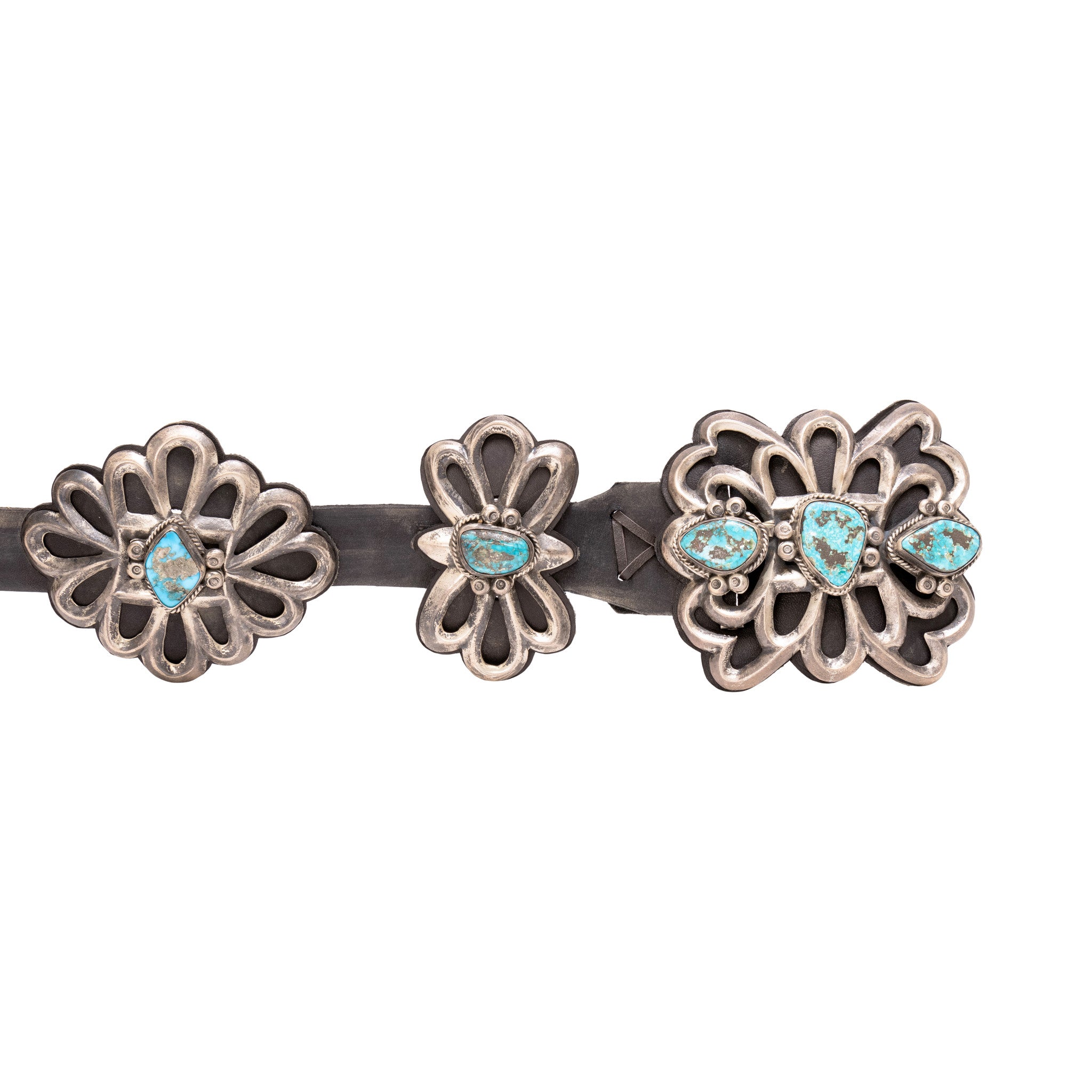 Navajo Sandcast Concho Belt