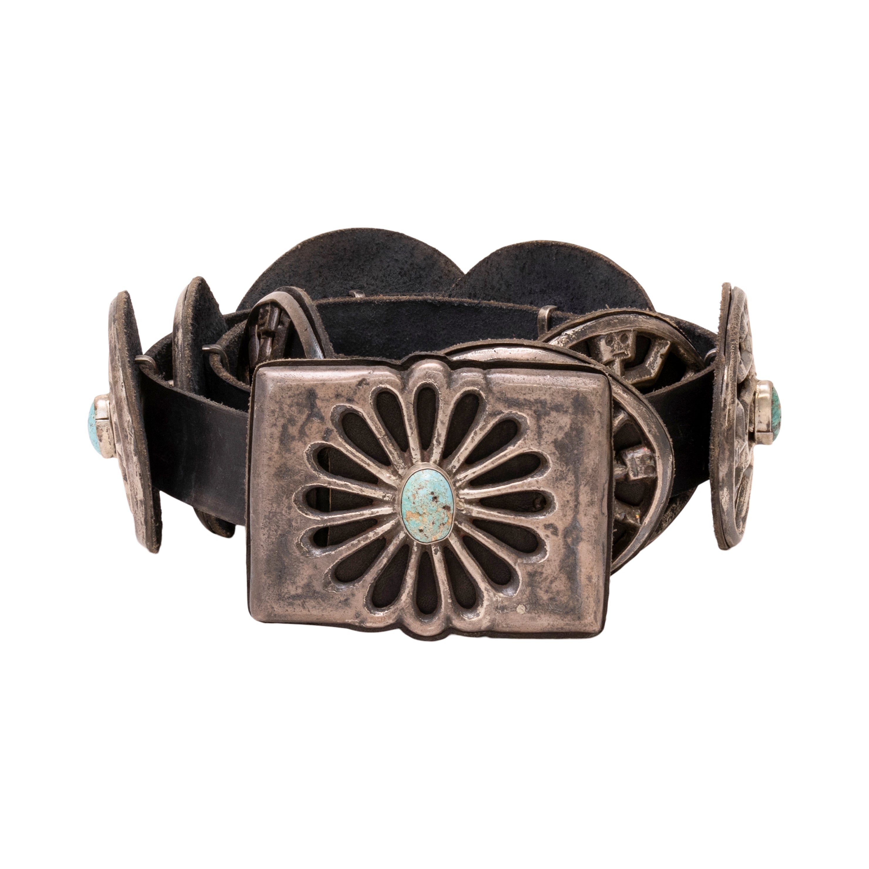 Navajo Sand Cast Concho Belt