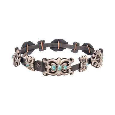 Navajo Sandcast Concho Belt, Jewelry, Belt, Native