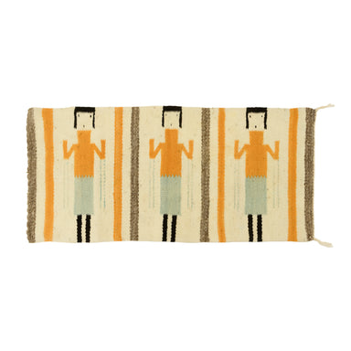 Navajo Three Figure Yei, Native, Weaving, Wall Hanging