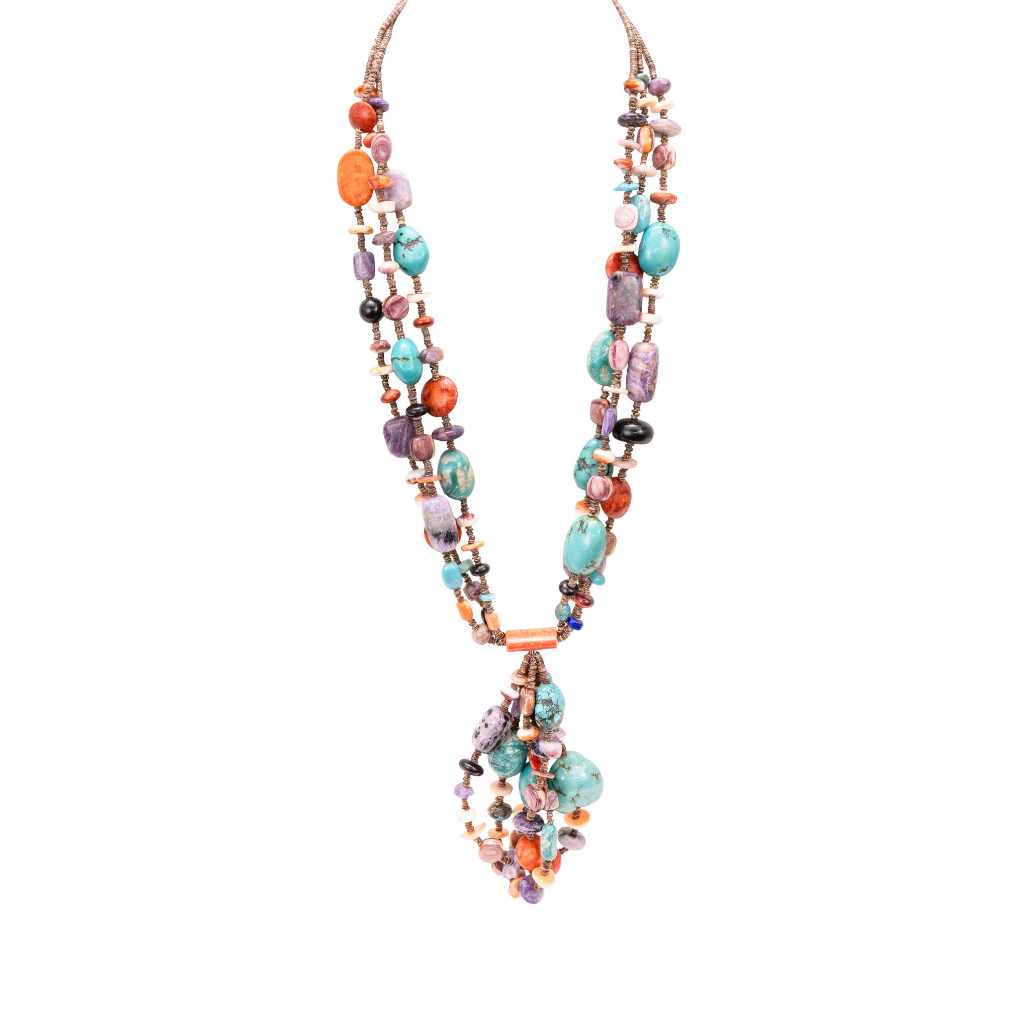 Multi-Stone Jacla Necklace, Jewelry, Necklace, Native