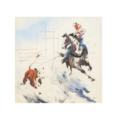 The End of the Rope by Stanley Long, Fine Art, Painting, Western