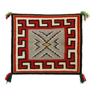 Navajo Teec Nos Pos Single Saddle, Native, Weaving, Single Saddle Blanket