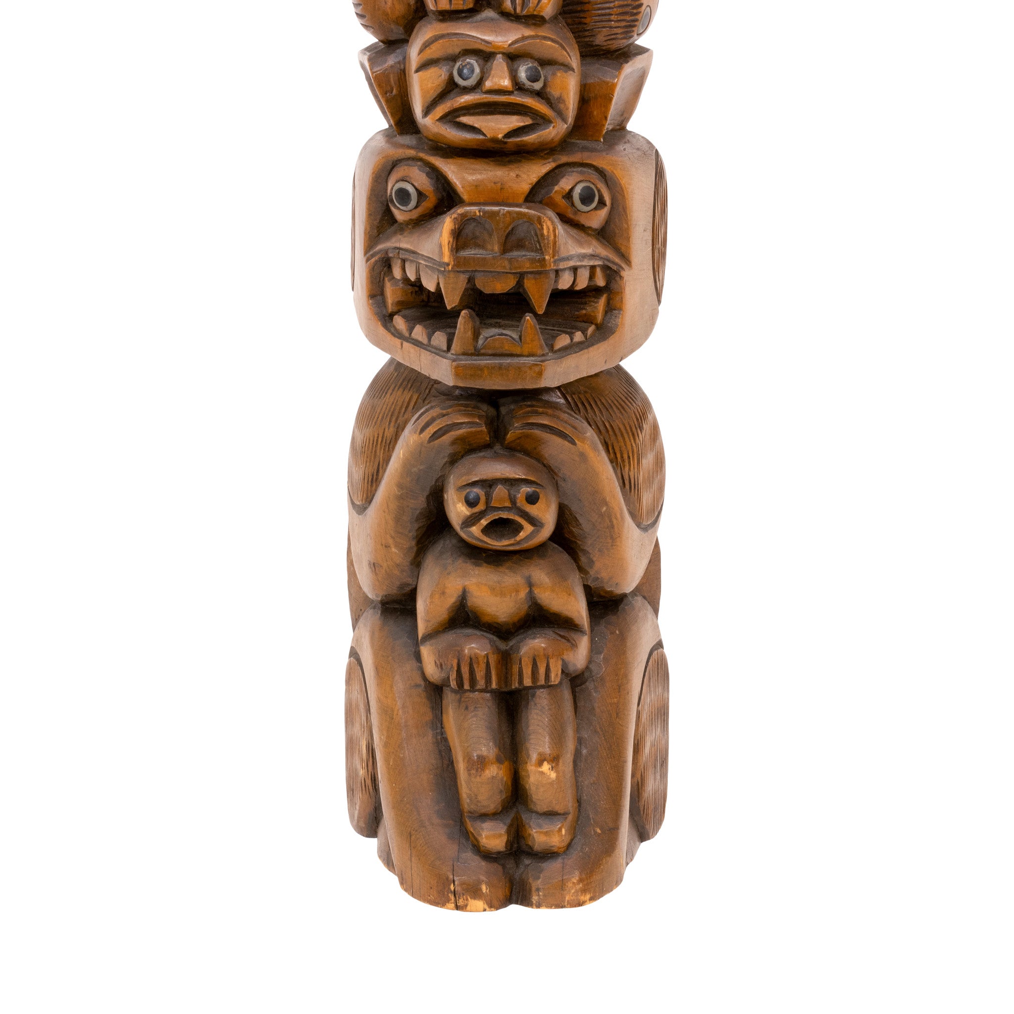 Mowachaht/Nuu-chah-nulth Model Totem by Jimmy John