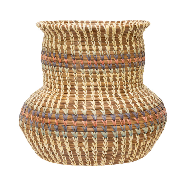 Seminole Basket, Native, Basketry, Vertical