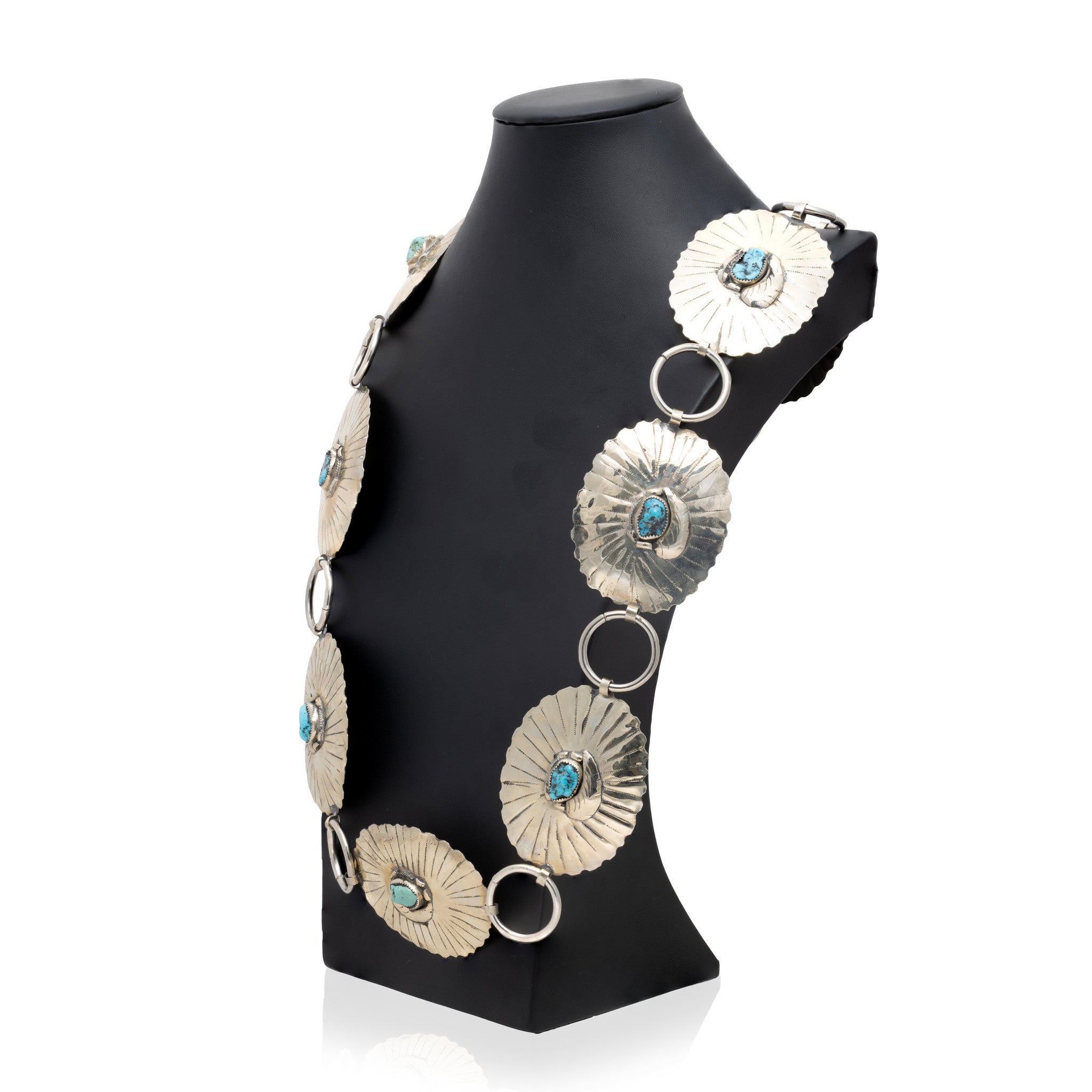 Sterling Link Concho Belt
