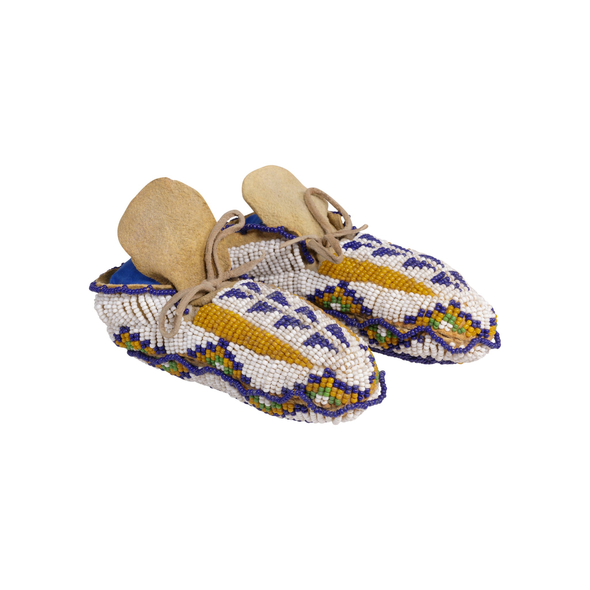 Sioux Fully Beaded Baby Moccasins