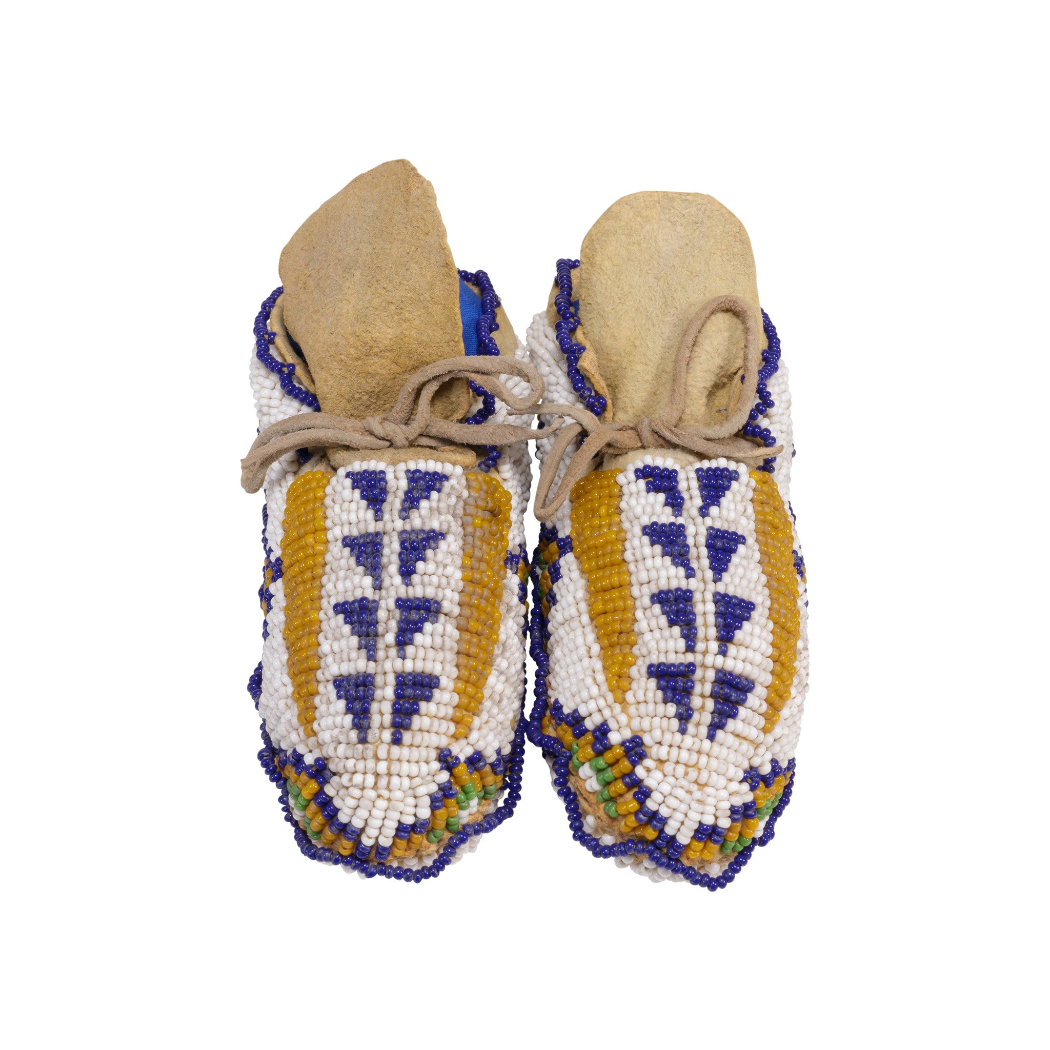 Sioux Fully Beaded Baby Moccasins