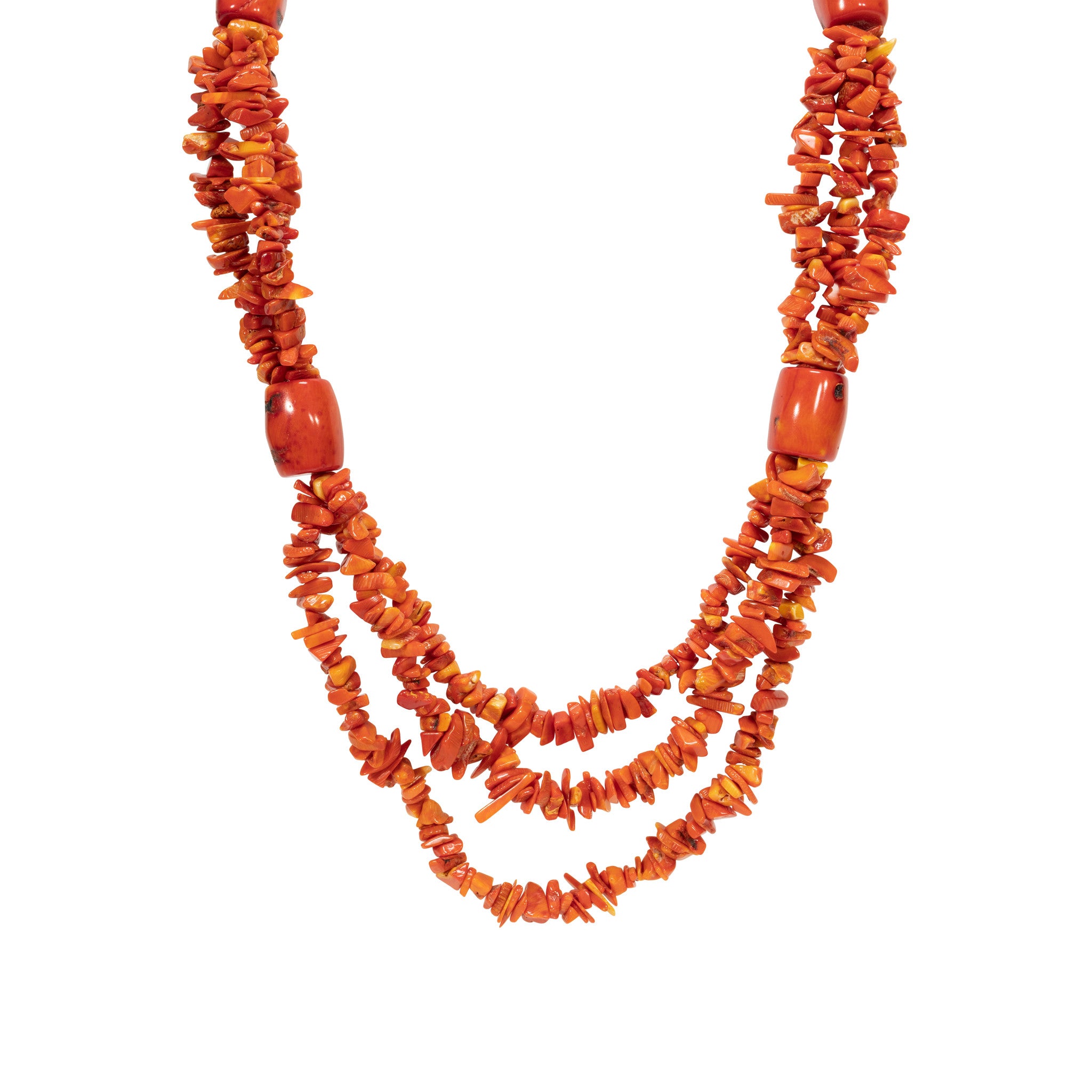 Beaded Coral Necklace