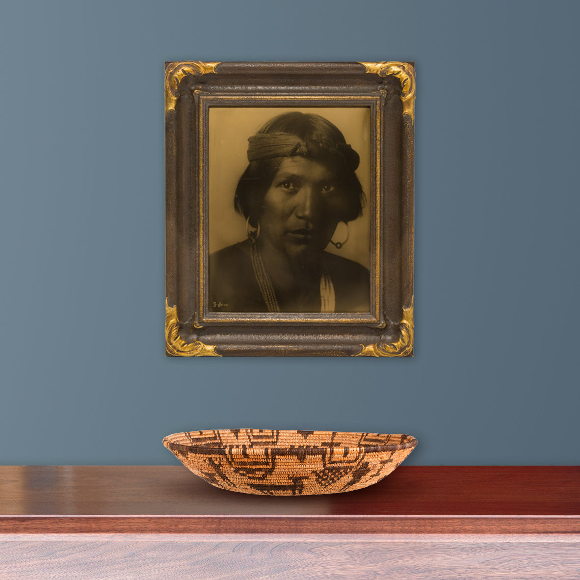 "Hostin Nez" Gold Tone by Carl Moon