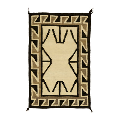 Navajo Two Grey Hills Double Saddle, Native, Weaving, Double Saddle Blanket