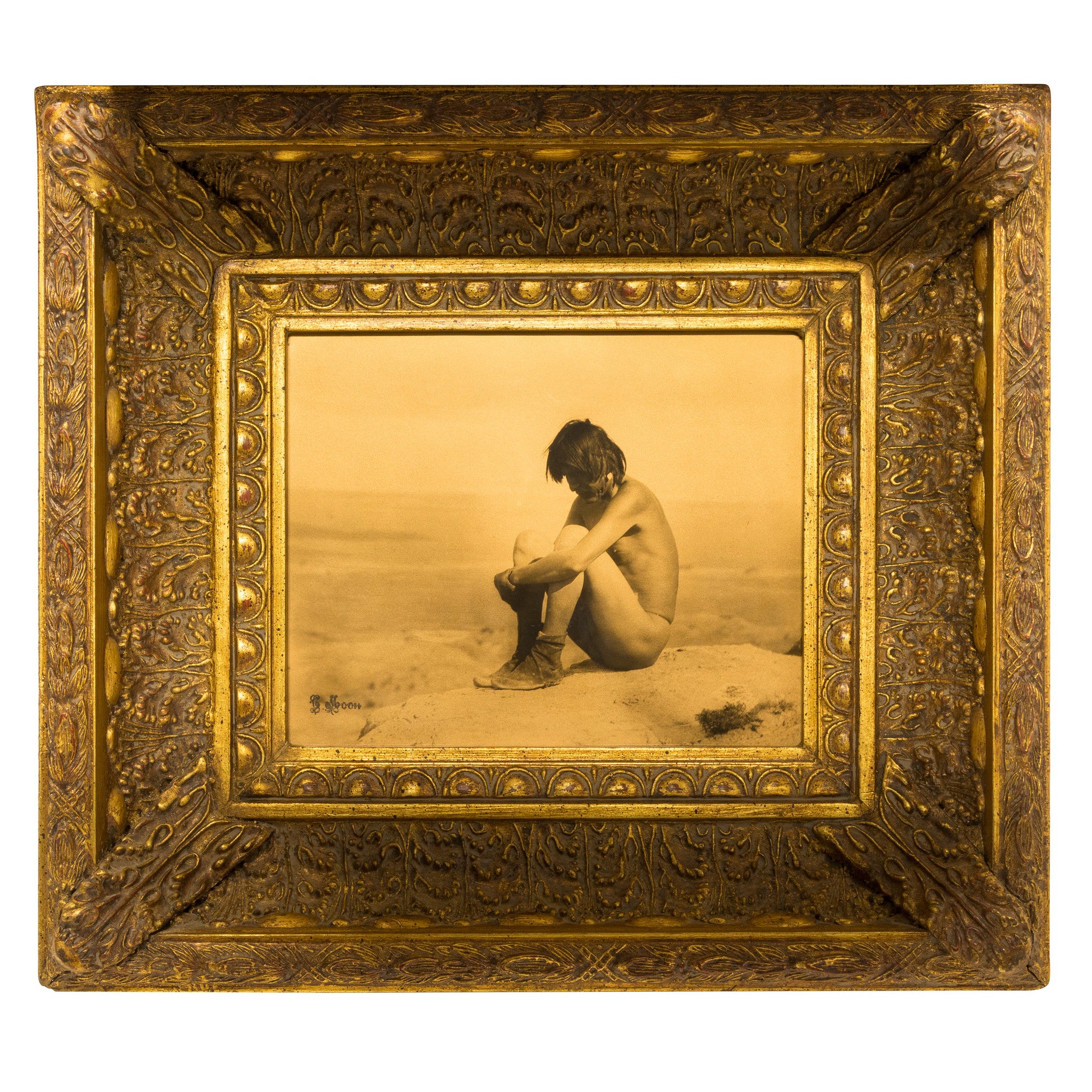 "Last of His People" Gold Tone by Carl Moon, Fine Art, Photography, Limited