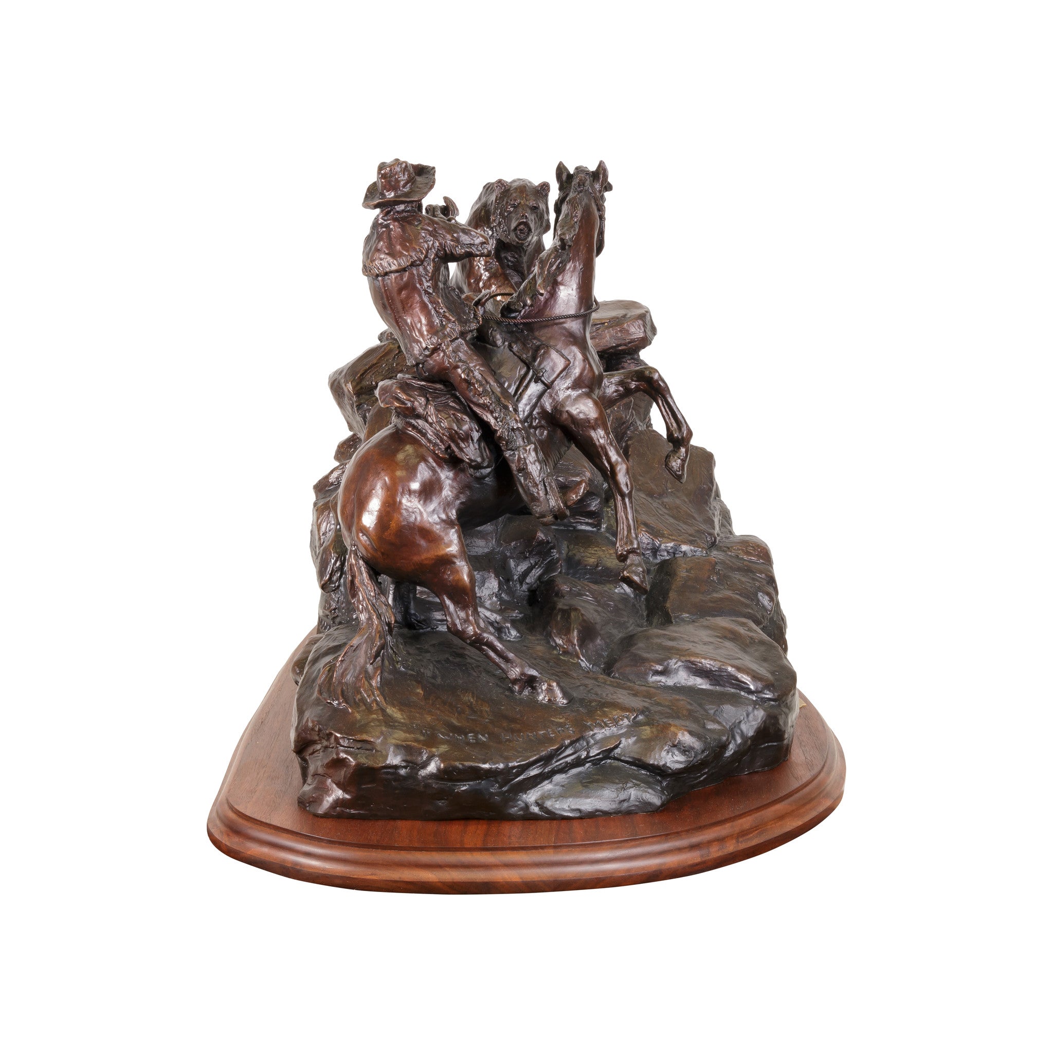 "When Hunters Meet" Bronze by Robert Scriver