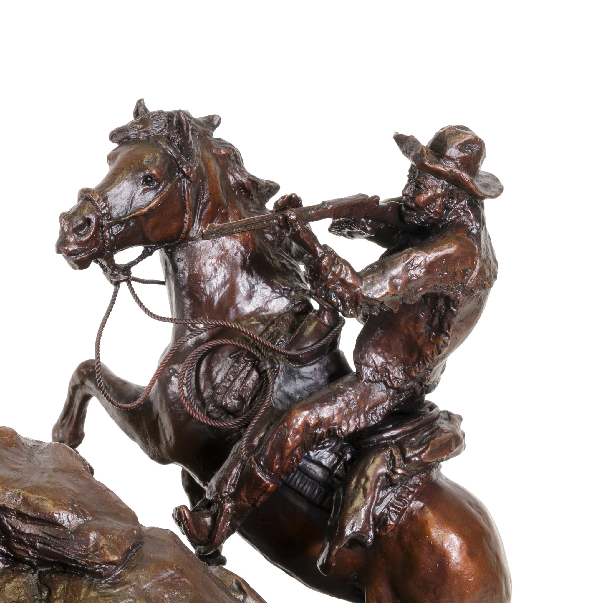 "When Hunters Meet" Bronze by Robert Scriver