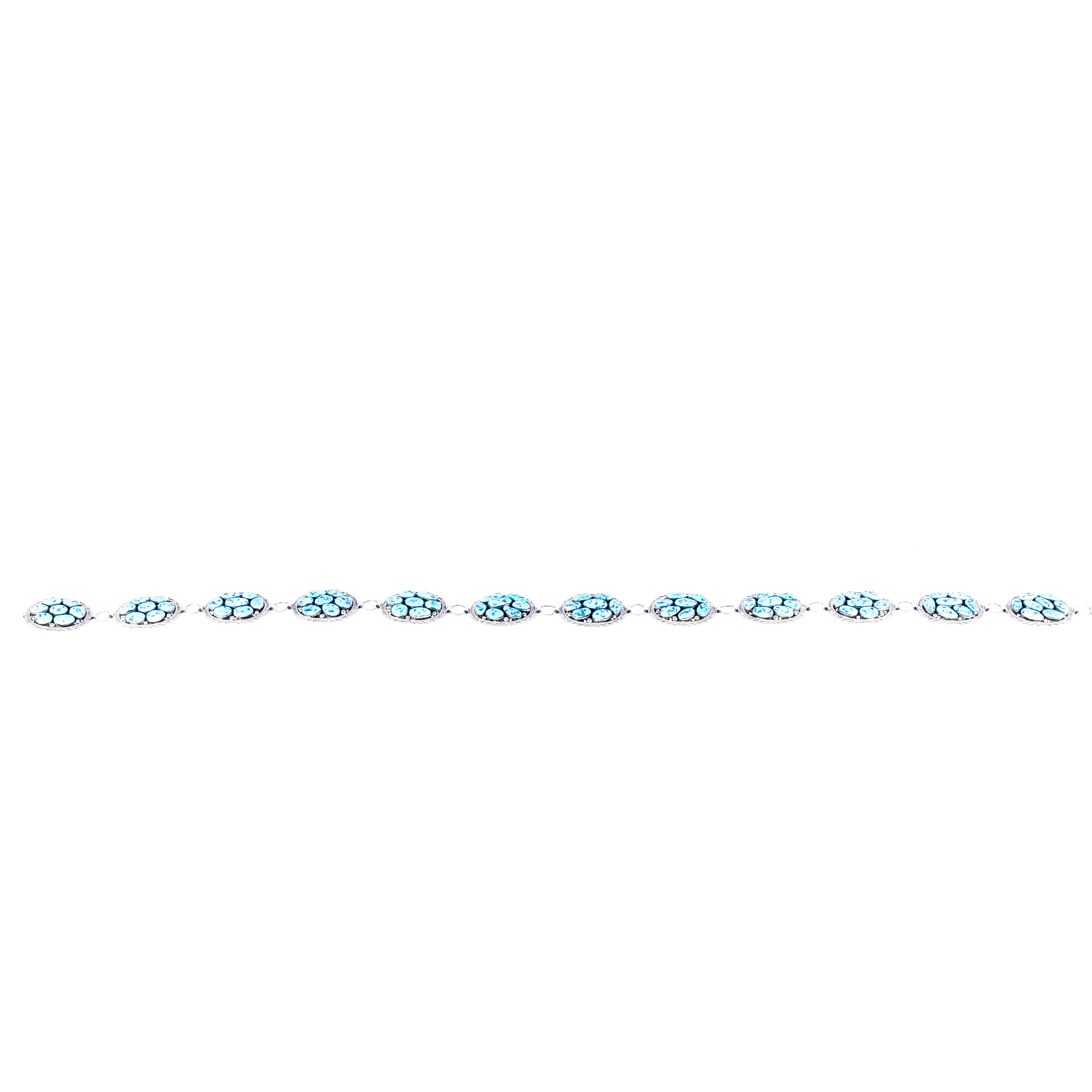 Navajo Sleeping Beauty Link Concho Belt