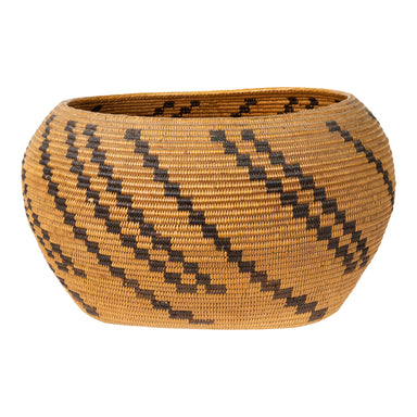 Washoe Basket, Native, Basketry, Vertical