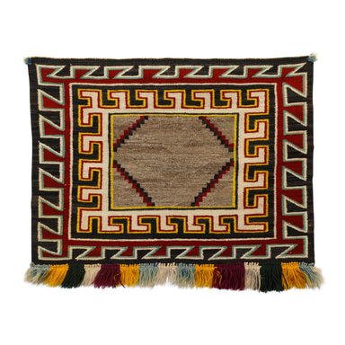 Teec Nos Pos Sunday Single Saddle, Native, Weaving, Single Saddle Blanket