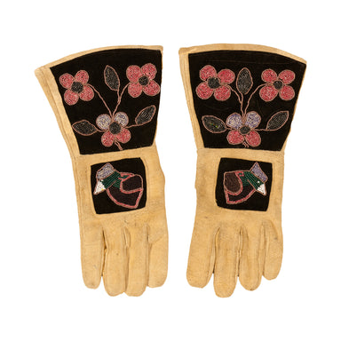 Blackfeet Gauntlets, Native, Garment, Gauntlets