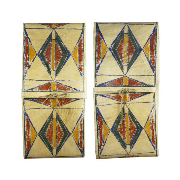 Pair of Crow Parfleche Packets, Native, Parfleche, Packet