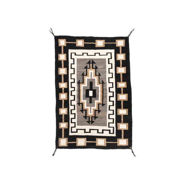 Navajo Two Grey Hills, Native, Weaving, Floor Rug