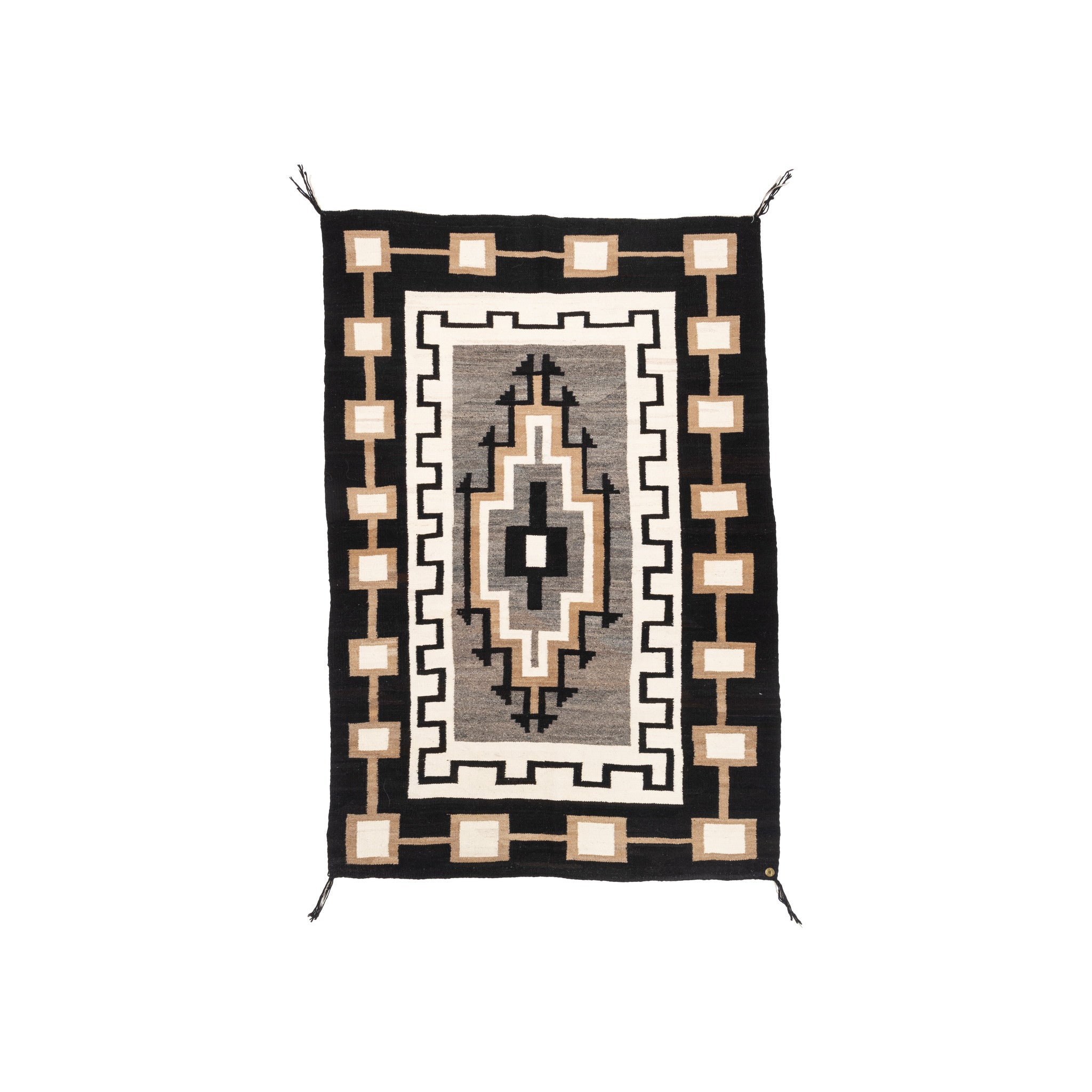 Navajo Two Grey Hills, Native, Weaving, Floor Rug