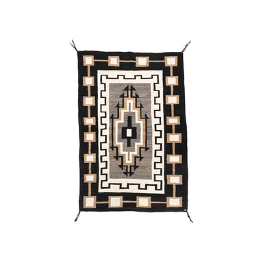 Navajo Two Grey Hills, Native, Weaving, Floor Rug