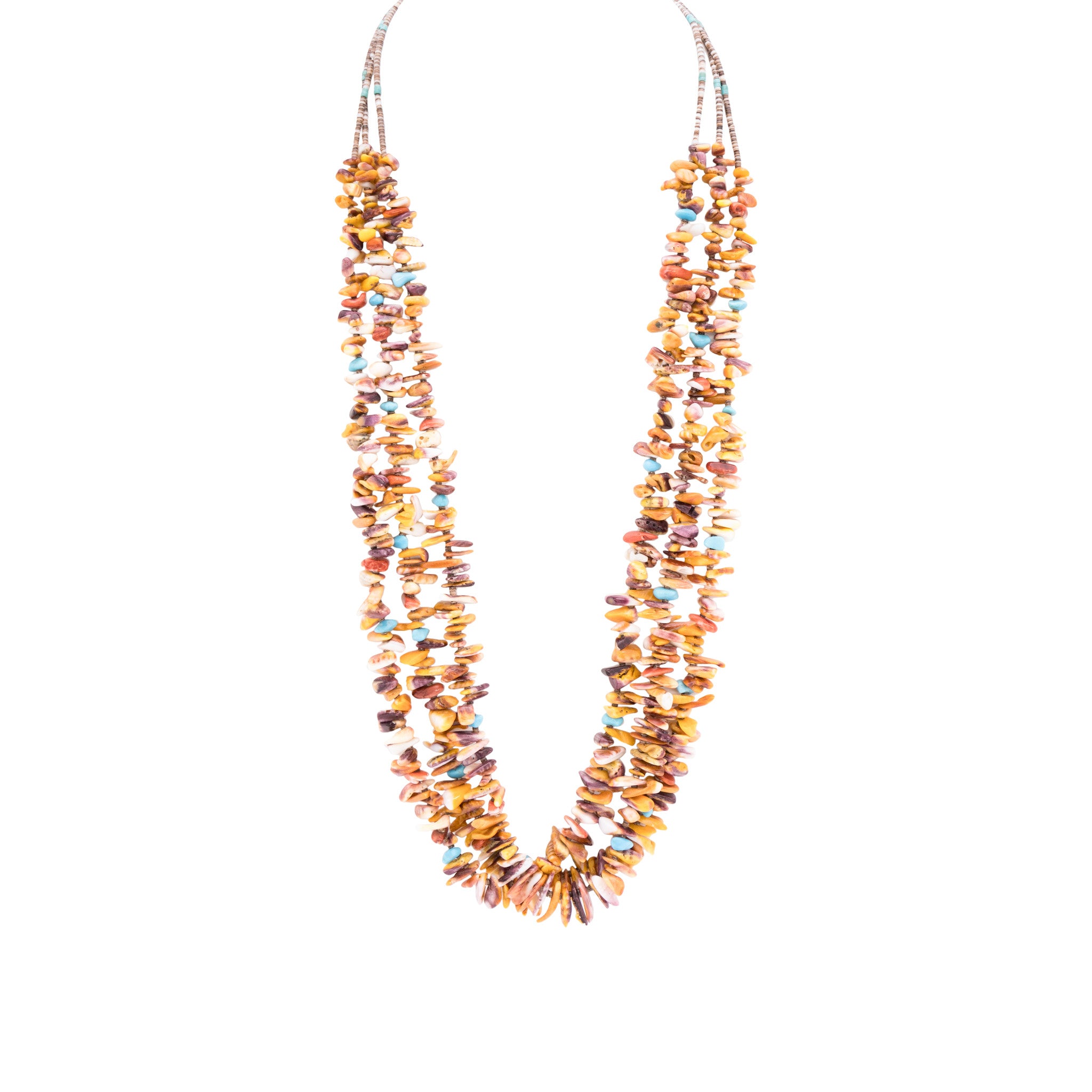Zuni Spiny Oyster Necklace, Jewelry, Necklace, Native