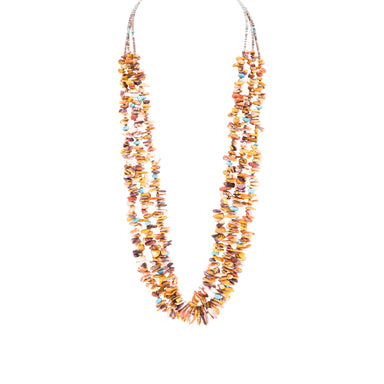 Zuni Spiny Oyster Necklace, Jewelry, Necklace, Native
