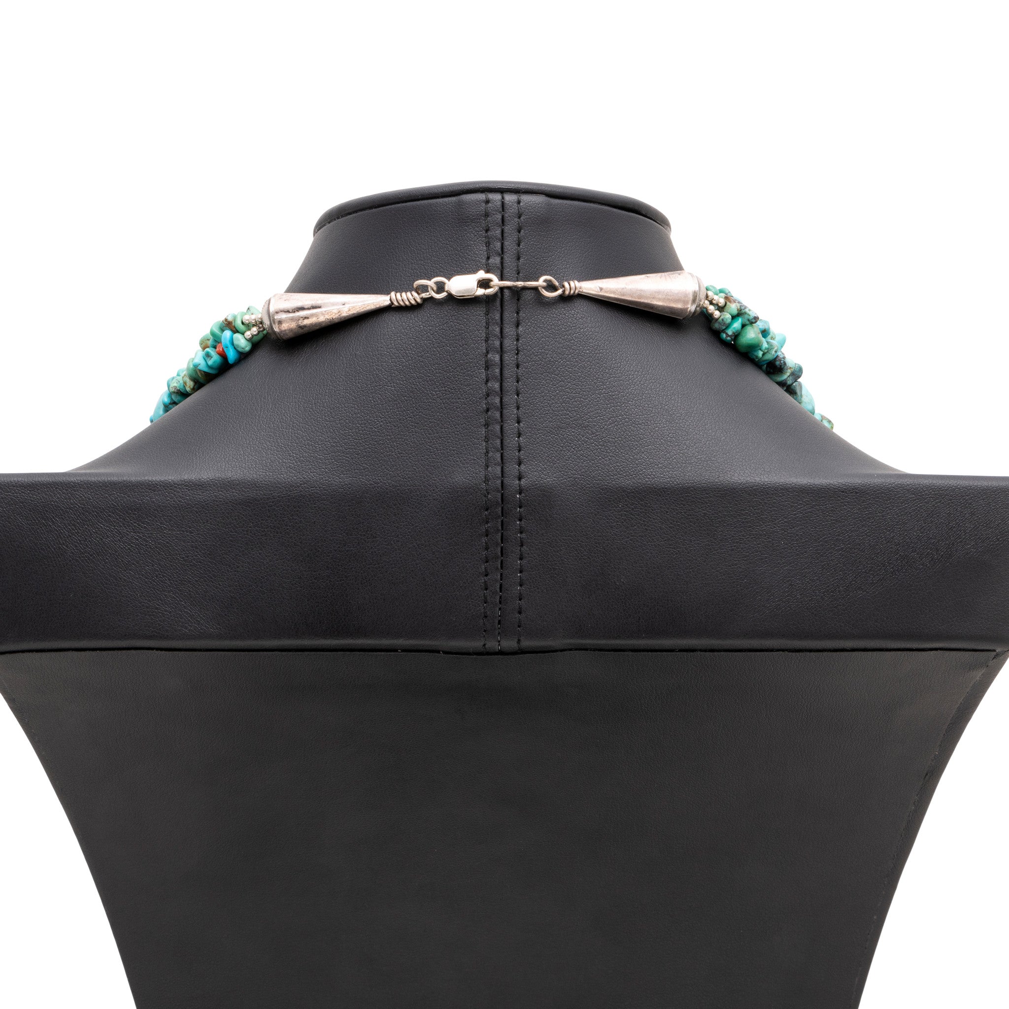 Turquoise and Coral Beaded Necklace