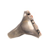 Coral and Sterling Ring