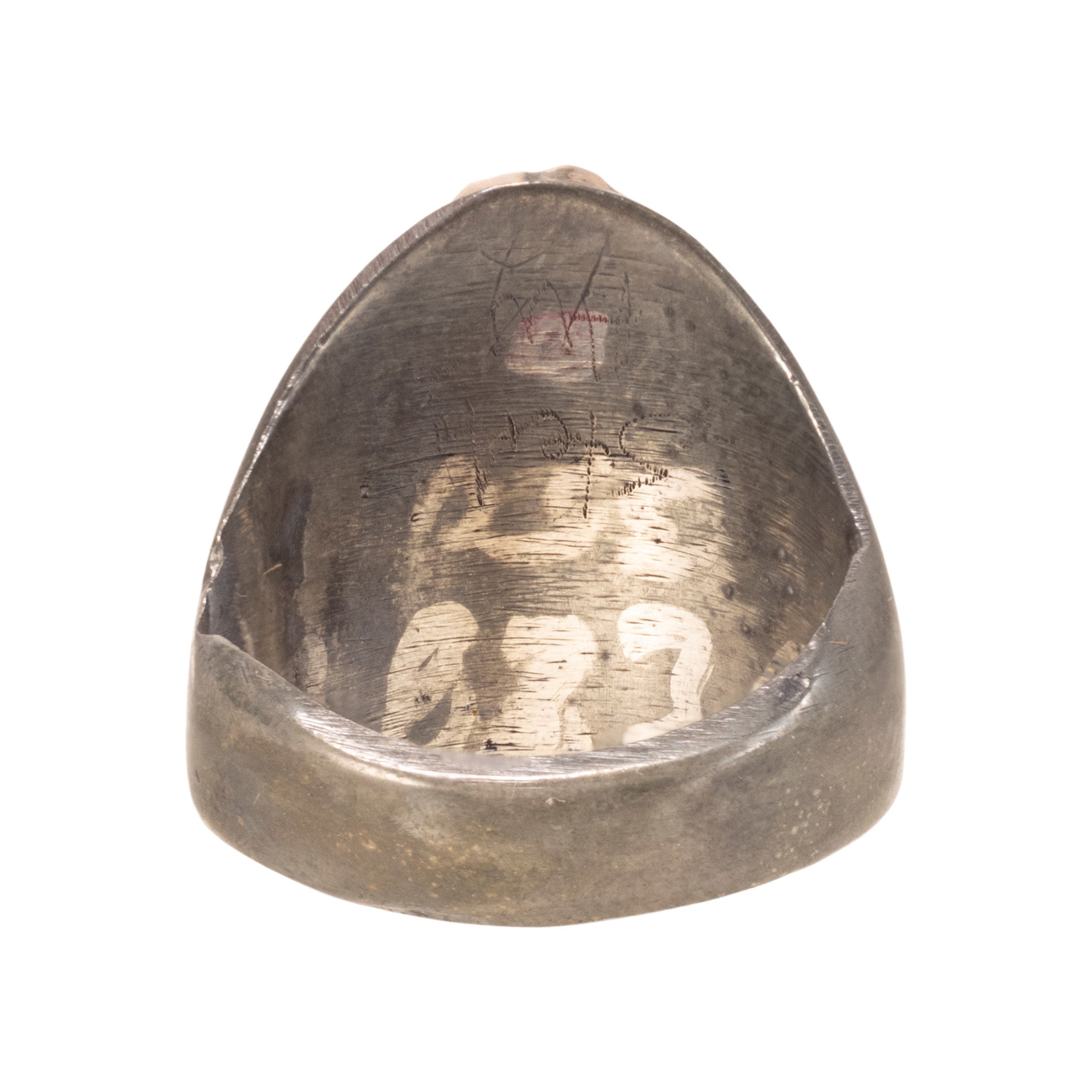 Coral and Sterling Ring