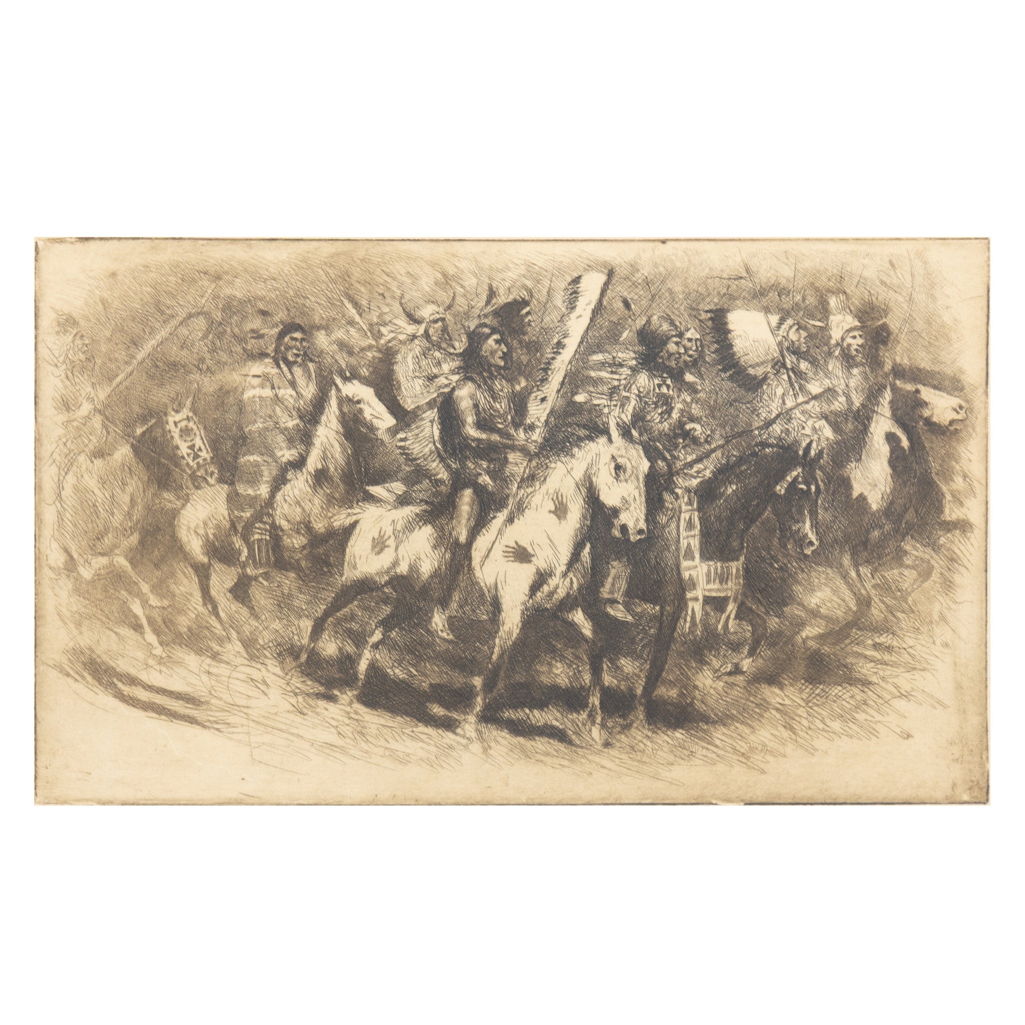 Umatilla Horse Dance By Edward Borein, Fine Art, Painting, Native American