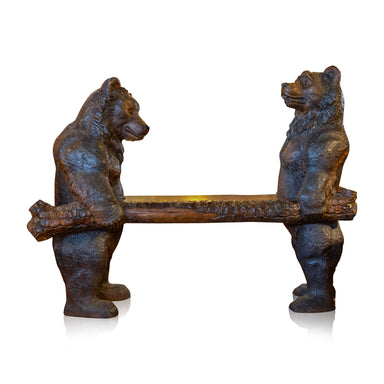 Black Forest Carved Bench, Furnishings, Black Forest, Bench