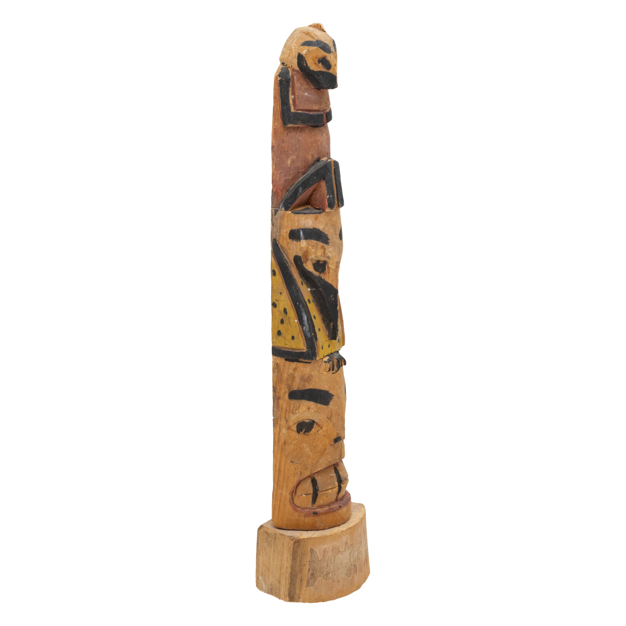 Nuu-chah-nulth Three Figure Model Totem