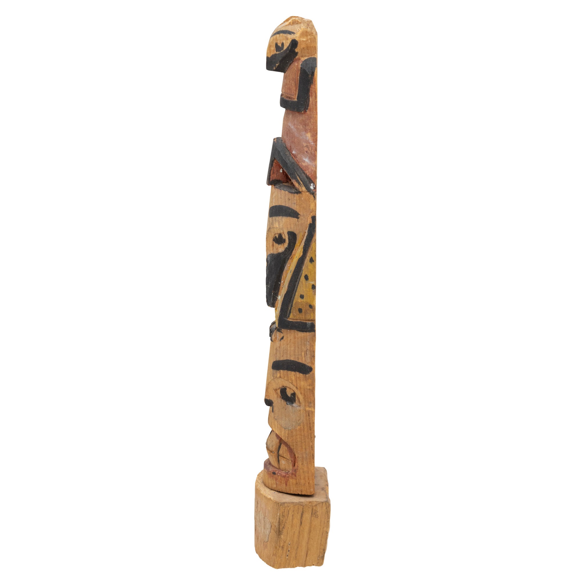 Nuu-chah-nulth Three Figure Model Totem