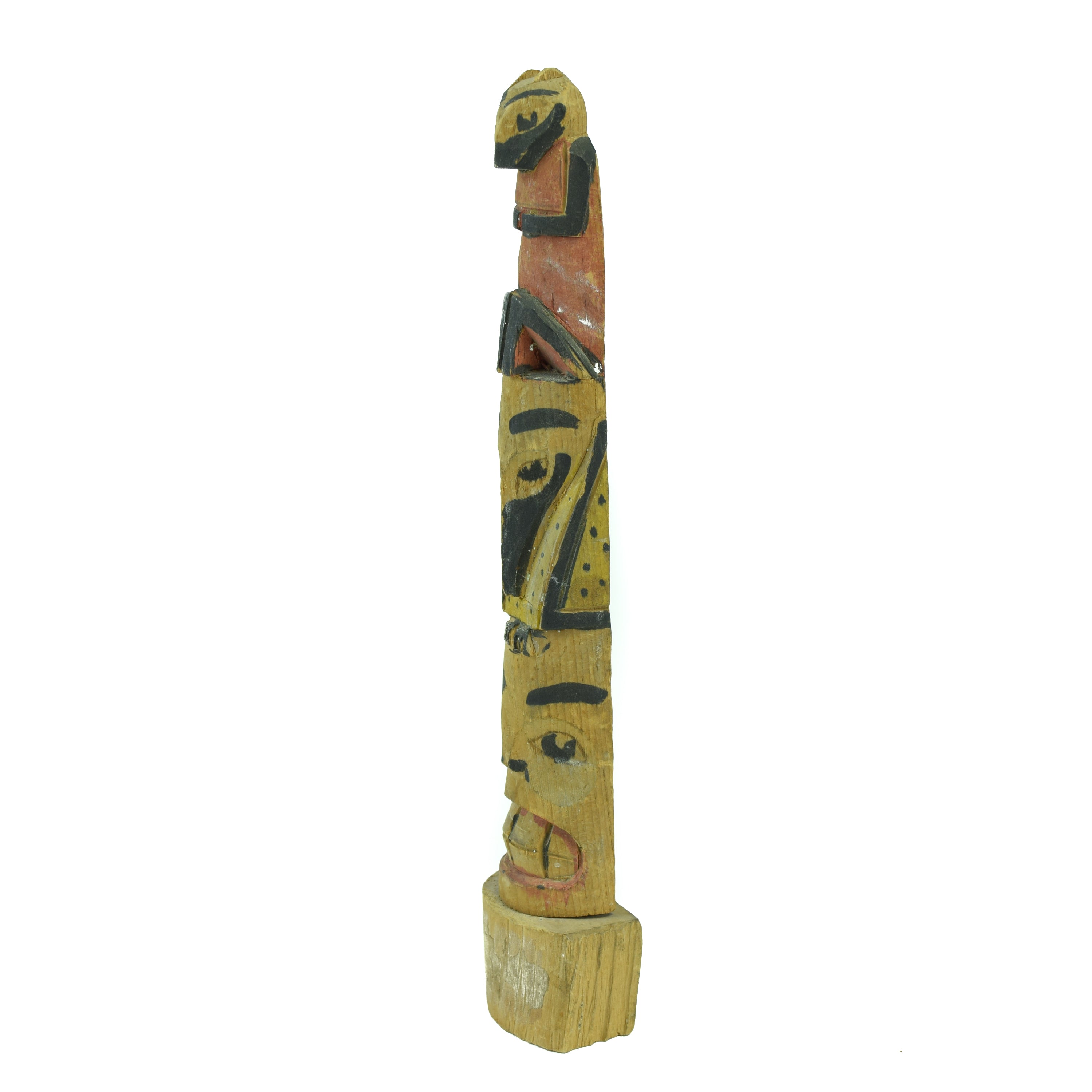 Nuu-chah-nulth Three Figure Model Totem