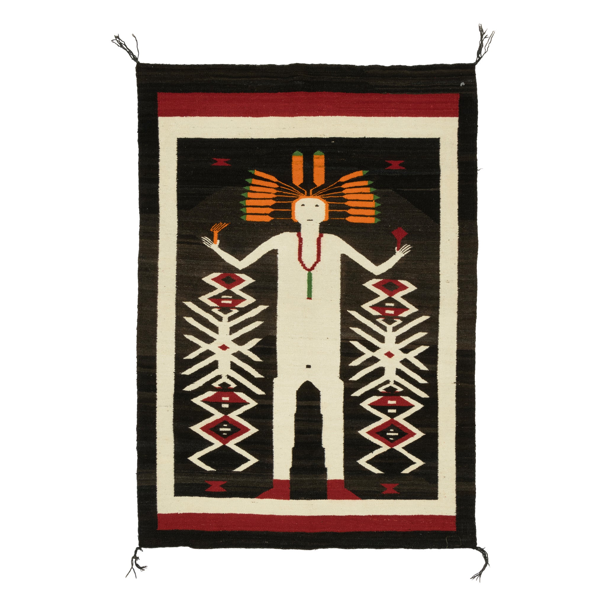 Roy Rogers Navajo Pictorial, Native, Weaving, Wall Hanging