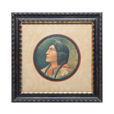 Framed Embossed Native American, Fine Art, Other, Other