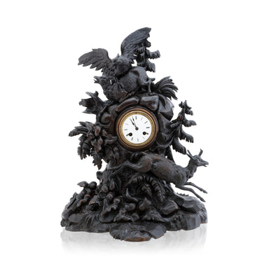 Black Forest Mantle Clock, Furnishings, Black Forest, Candlestick