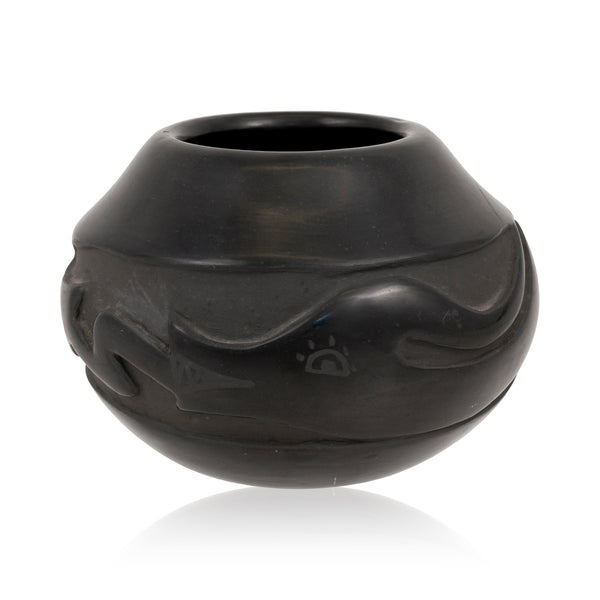Julia Martinez Black Ware Jar, Native, Pottery, Historic