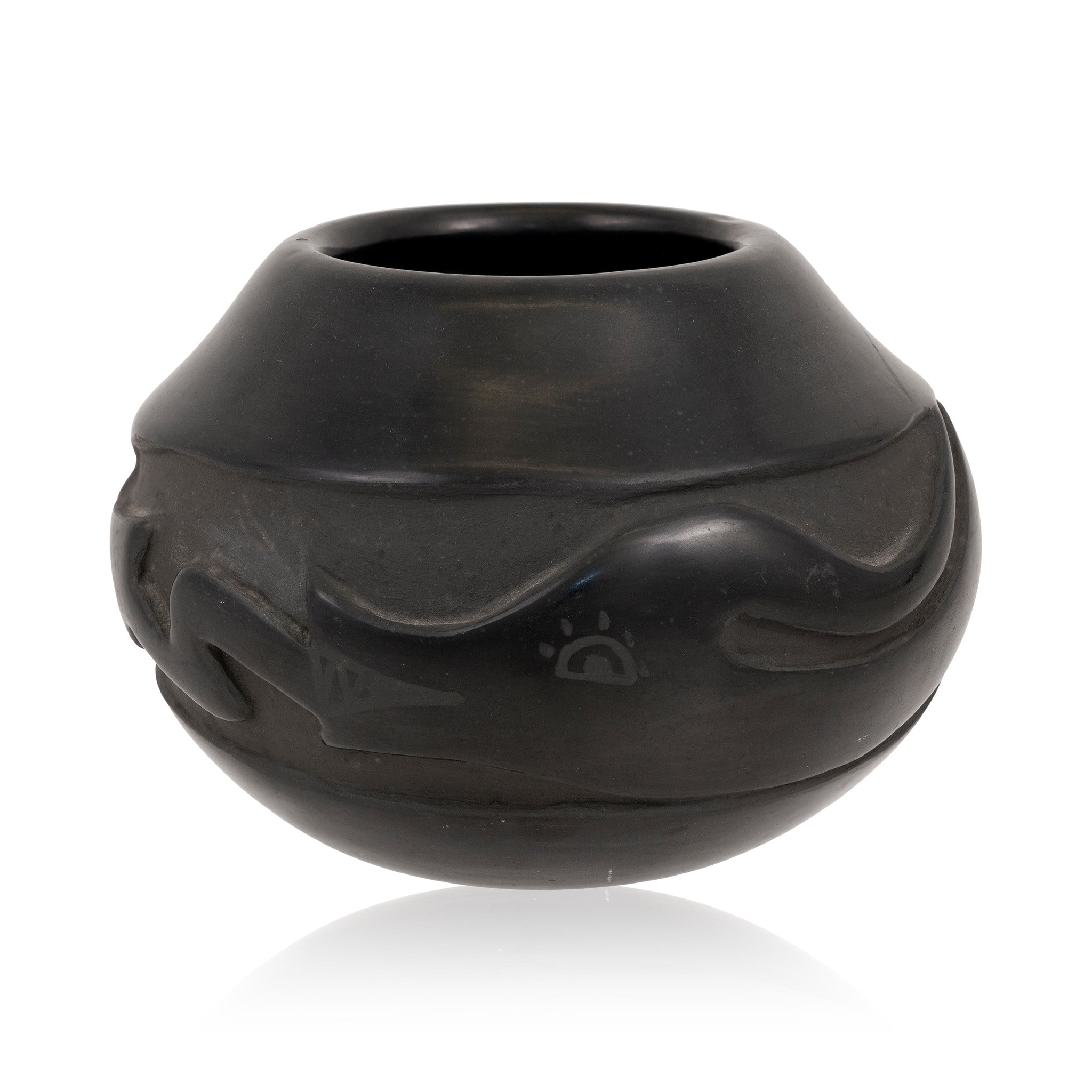 Julia Martinez Black Ware Jar, Native, Pottery, Historic